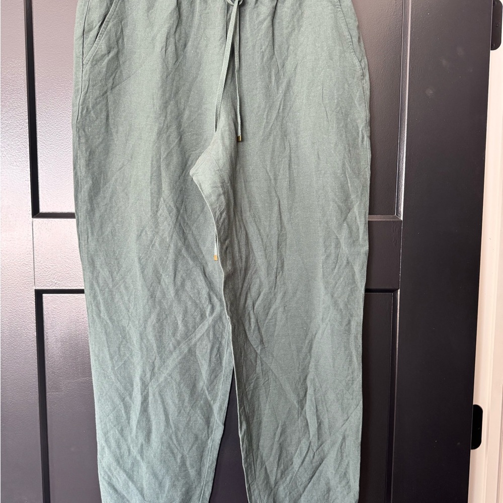 LOFT Women's Green Ankle Pants